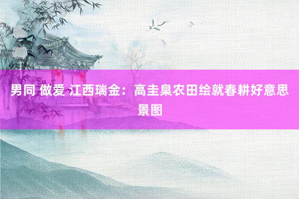 男同 做爱 江西瑞金：高圭臬农田绘就春耕好意思景图